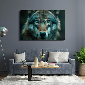 Sweet Green Wolf Art | MusaArtGallery™