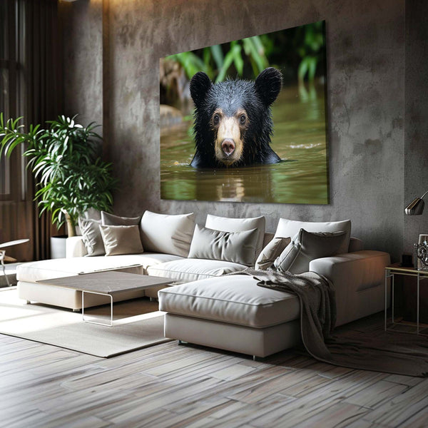 Swimming Bear Wall Art