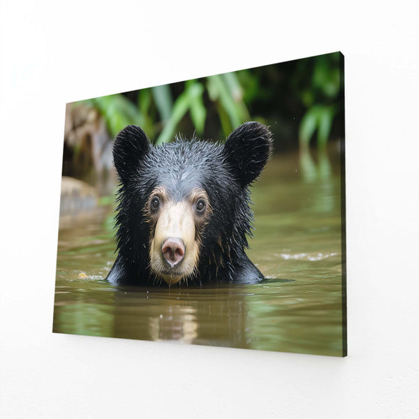 Swimming Bear Wall Art