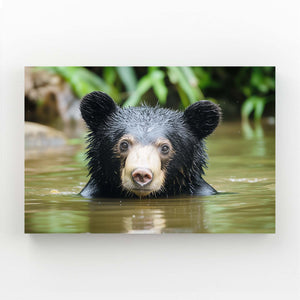 Swimming Bear Wall Art