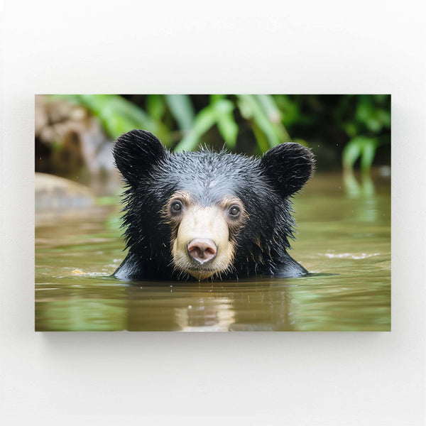 Swimming Bear Wall Art