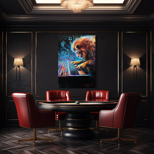 Symphonic Lion Wall Art | MusaArtGallery™