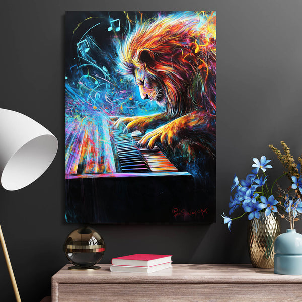 Symphonic Lion Wall Art | MusaArtGallery™