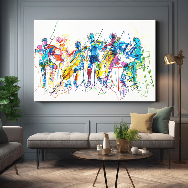 Symphony Ensemble Line Art | MusaArtGallery™