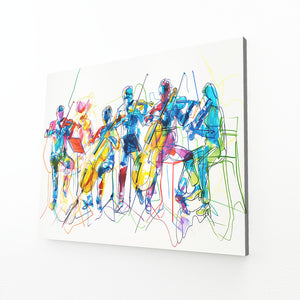 Symphony Ensemble Line Art | MusaArtGallery™