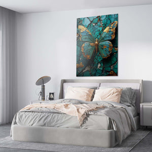 Teal Butterfly Wall Art | MusaArtGallery™