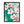 Teal Cherry Blossom Flower Wall Art