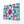 Teal Floral Cherry Blossom Wall Art