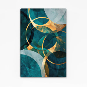 Teal Harmony Abstract Art | MusaArtGallery™