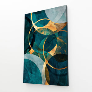 Teal Harmony Abstract Art | MusaArtGallery™