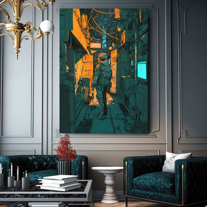 Tech Alley Cyberpunk Art | MusaArtGallery™