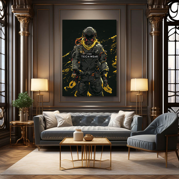 Techno Guardian Cyberpunk Art | MusaArtGallery™