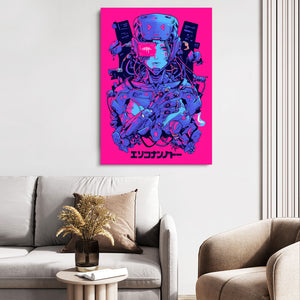 Techno Heart Cyberpunk Art | MusaArtGallery™