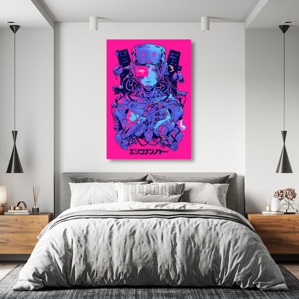 Techno Heart Cyberpunk Art | MusaArtGallery™