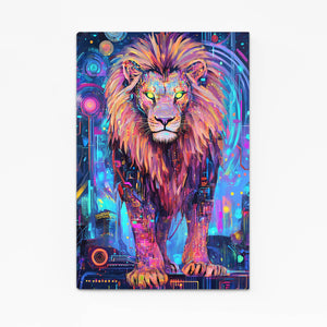 Techno Lion Wall Art | MusaArtGallery™