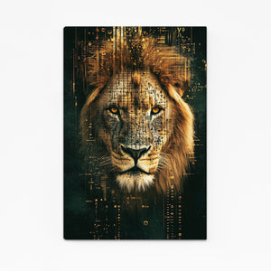 Techno Majesty Lion Wall Art | MusaArtGallery™