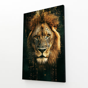 Techno Majesty Lion Wall Art | MusaArtGallery™