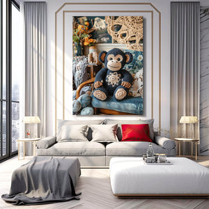 Teddy Monkey Art