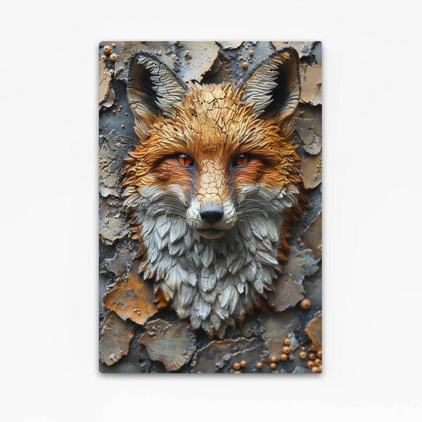 Textured Portrait Fox Art | MusaArtGallery™