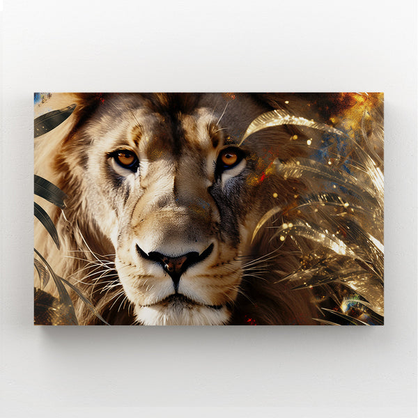 ARTCANVAS Lion Cat Africa King Of Jungle Canvas authentic Art Print