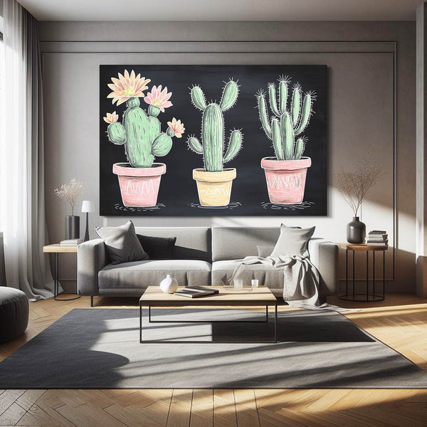 Three Cactus Art Print