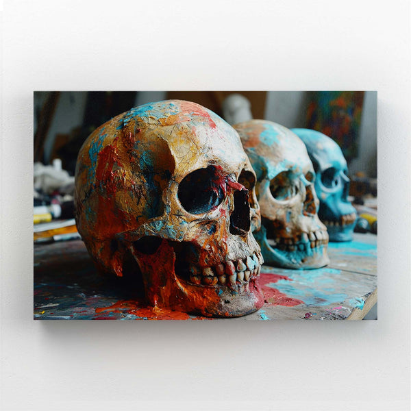 Three Face Skull Art | MusaArtGallery™