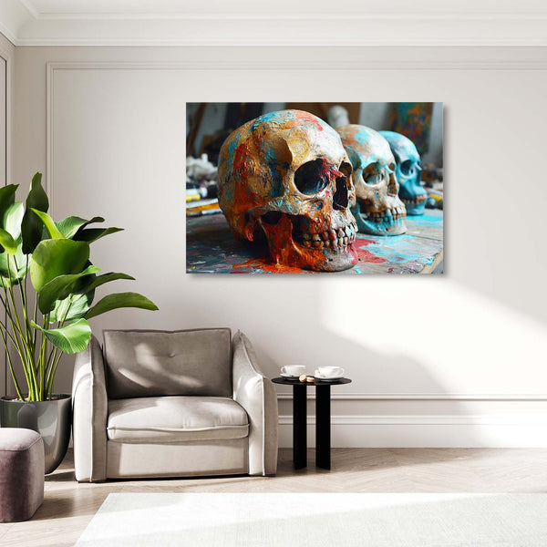 Three Face Skull Art | MusaArtGallery™