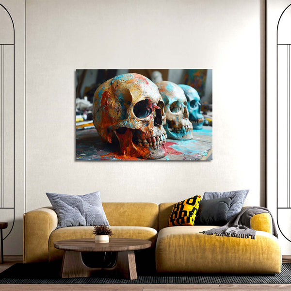 Three Face Skull Art | MusaArtGallery™