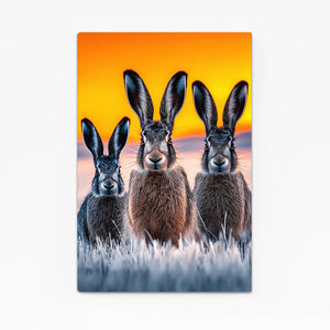 Three Rabbit Wall Art