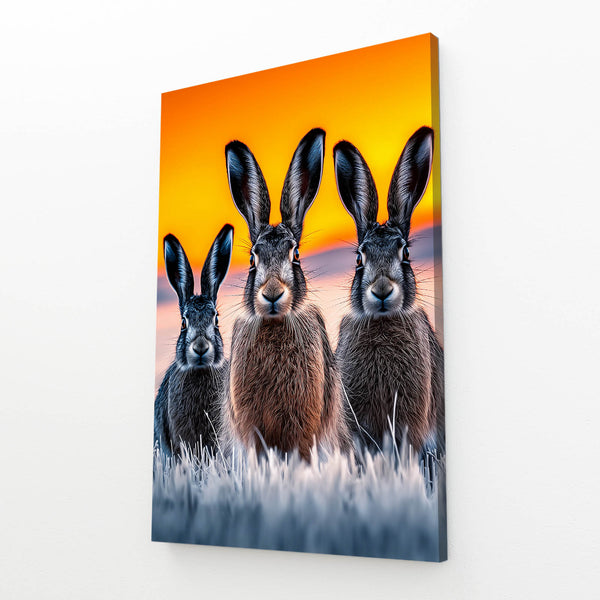 Three Rabbit Wall Art