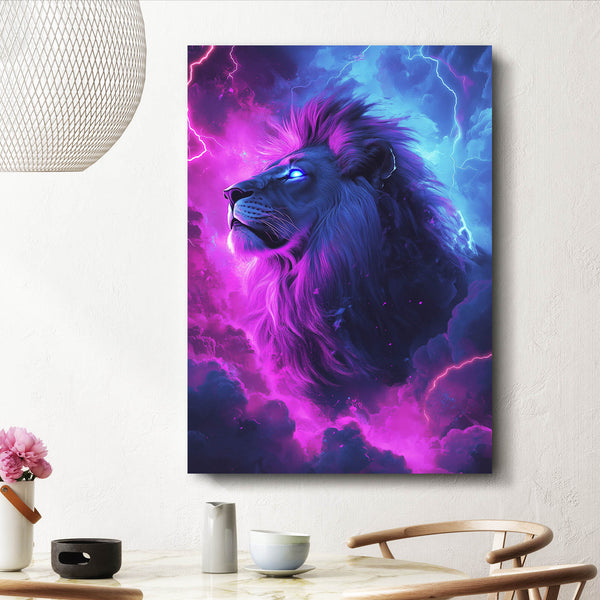 Thunder Spirit Lion Wall Art | MusaArtGallery™