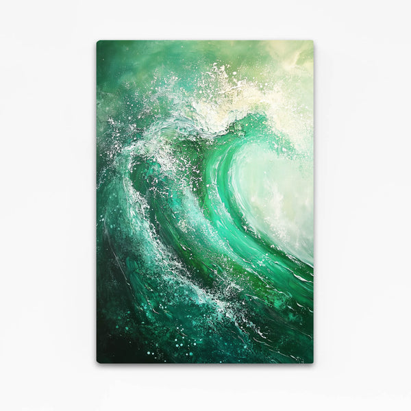 Tidal Surge Green Abstract Art | MusaArtGallery™