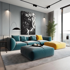 Tiger Black And White Clip Art | MusaArtGallery™