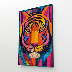 Tiger Canvas Colorful Wall Art | MusaArtGallery™
