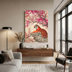 Tiger Cherry Blossom Tree Wall Art