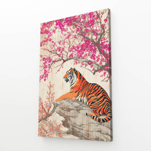 Tiger Cherry Blossom Tree Wall Art