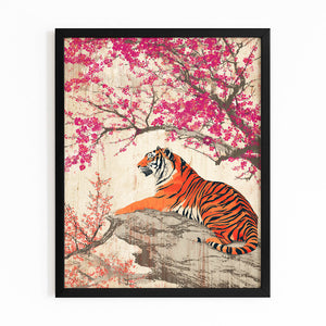 Tiger Cherry Blossom Tree Wall Art