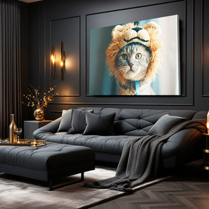 Tiger Hat Cat Art | MusaArtGallery™