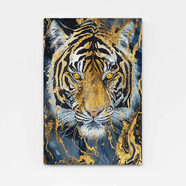 Gold Tiger Head Wall Art | MusaArtGallery™