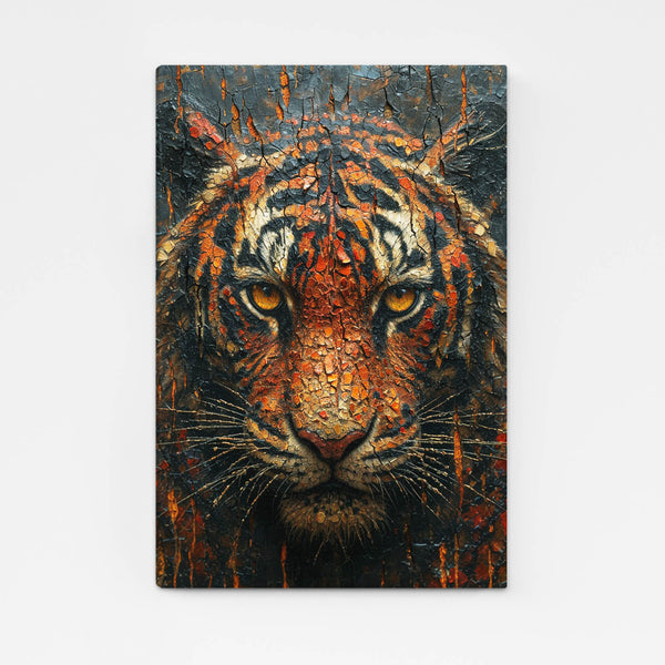 Cracked Tiger Wall Art | MusaArtGallery™