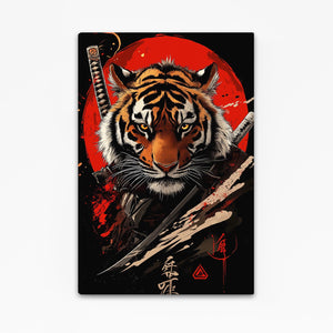 Tiger Samurai Art Canvas