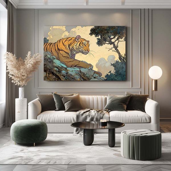 Tiger Wall Art Framed | MusaArtGallery™