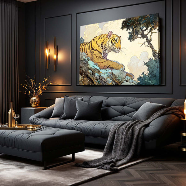 Tiger Wall Art Framed | MusaArtGallery™