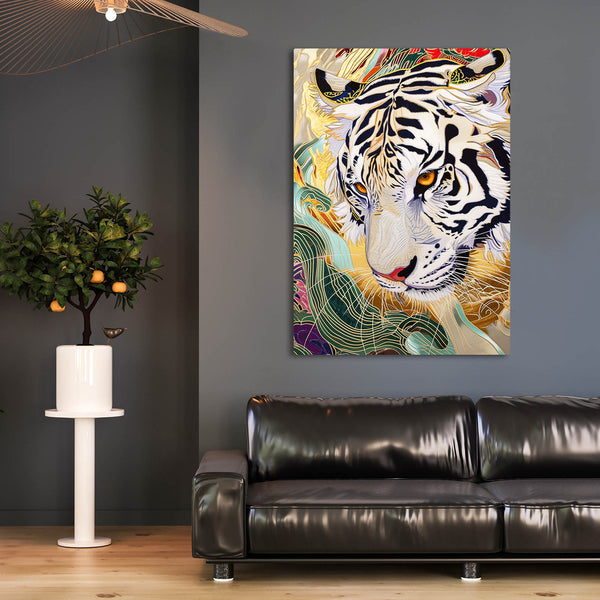 Tiger White Chinese Art | MusaArtGallery™