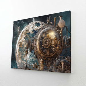  Time Machine Moon Art  | MusaArtGallery™