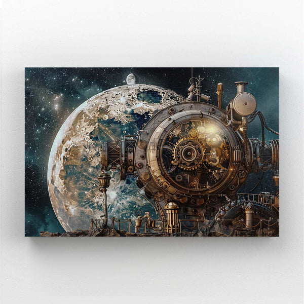  Time Machine Moon Art  | MusaArtGallery™