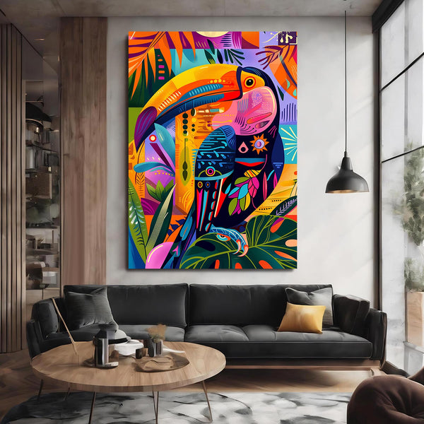 Toucan Boho Wall Art   | MusaArtGallery™