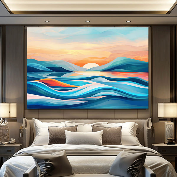 Tranquil Horizon Abstract Art | MusaArtGallery™