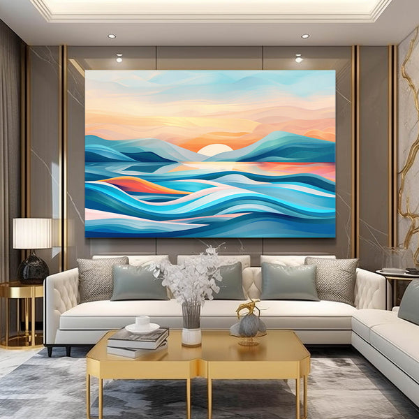 Tranquil Horizon Abstract Art | MusaArtGallery™