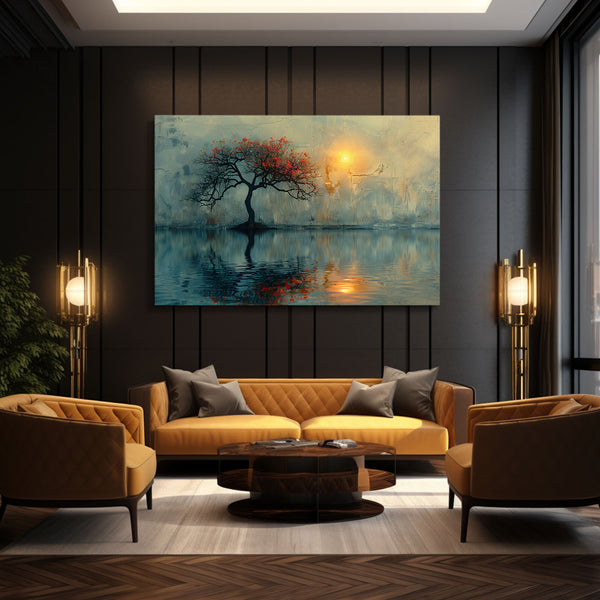 Tree Art Serenity Reflection | MusaArtGallery™